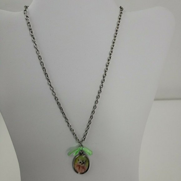 Studio Pets by Myrna Cat Necklace Earrings Set - Picture 2 of 8